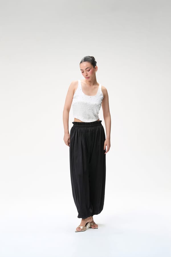 Ivory Embellished Corset Top — Tara & I
