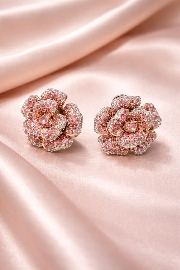 Silvpop Blush Rose Garden Stud Earrings — SilvPop Jewels