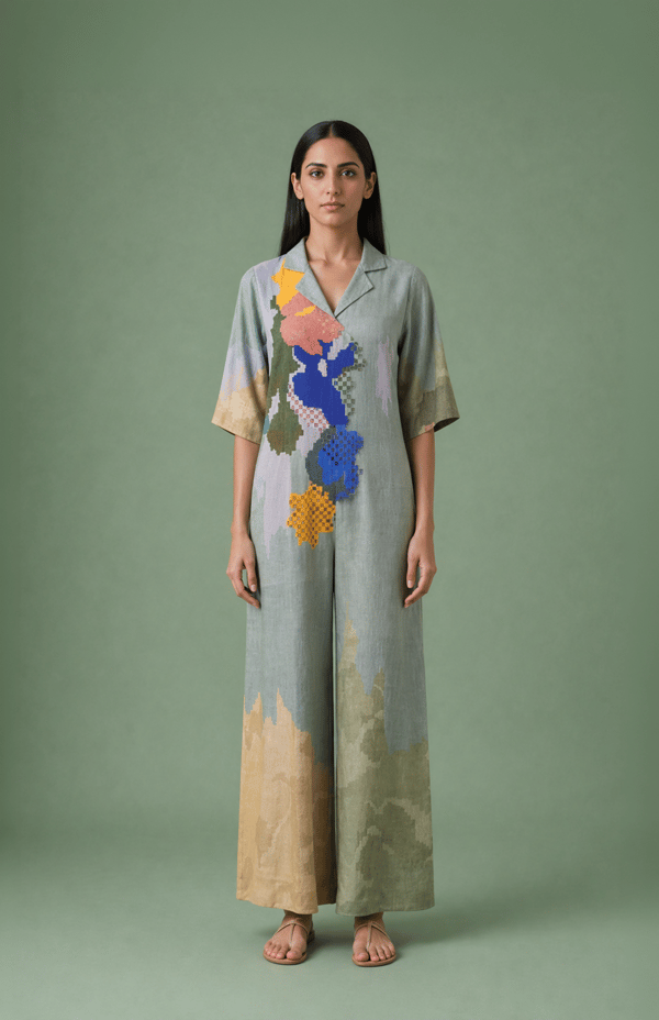 Ikat Cutwork Jumpsuit — CLOS
