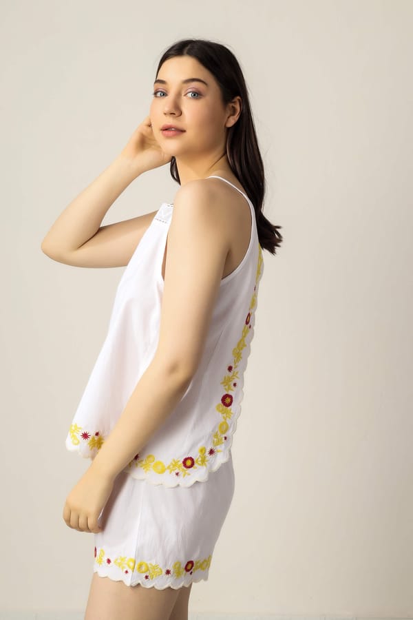 Gwen, Shorts & Camisole — After Dark