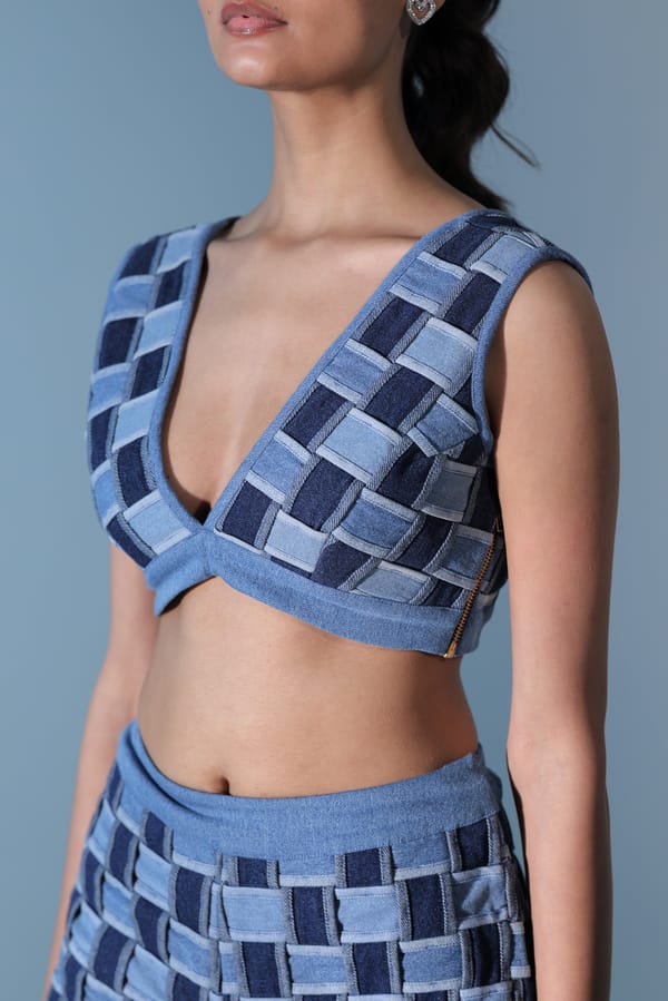 Basket Weave Bralette — MANVI DAGA STUDIO