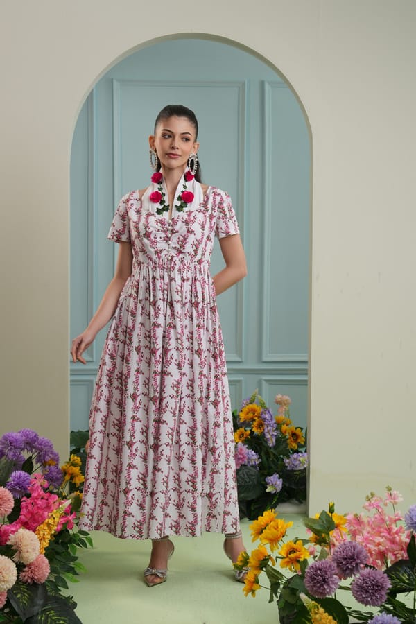 Pamplona dress-bougainvellia — Chöjé