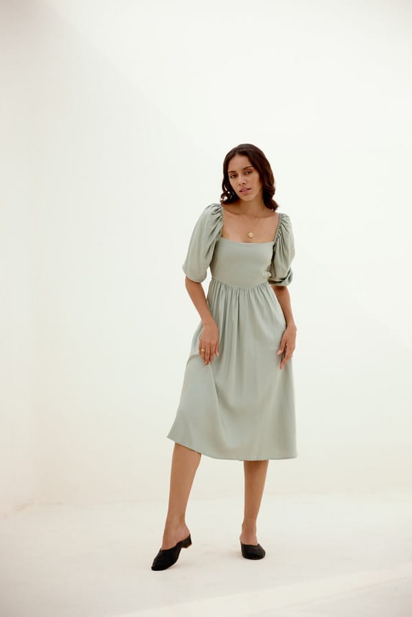 Hush Hush Cut Out Dress - Green — SHIBUI