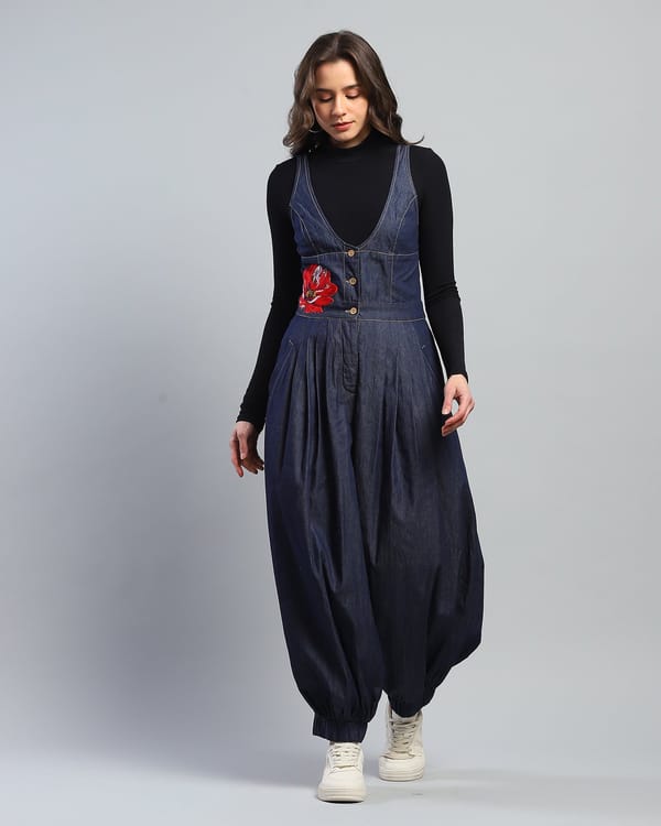 Indigo Bloom Jumpsuit — Ash and Amber