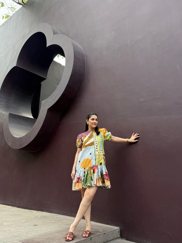 Dahlia Dress In Encanto Print — GAIMA LABEL