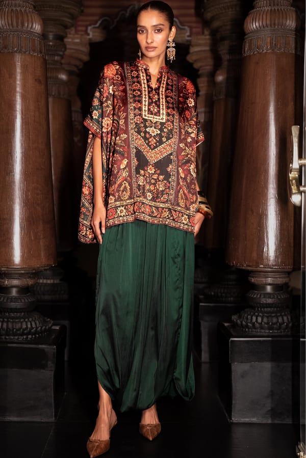 Heritage Floral Kaftan Top — Dash and Dot