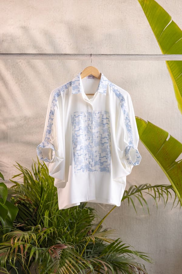 Puzzle White Shirt — Shivya K
