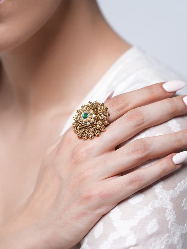Big Round Antique Ring — Cao Jewellery
