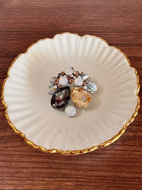 Muted Floral Brooch — Amossh
