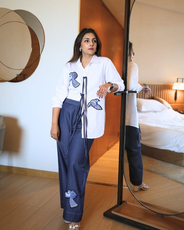 Soar White Shirt — Puja Agarwal
