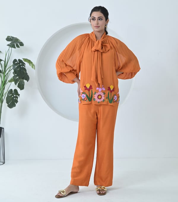 Badabagh Bow Tie-Up Coord Set — RUCHIKA MALLIKA LABEL