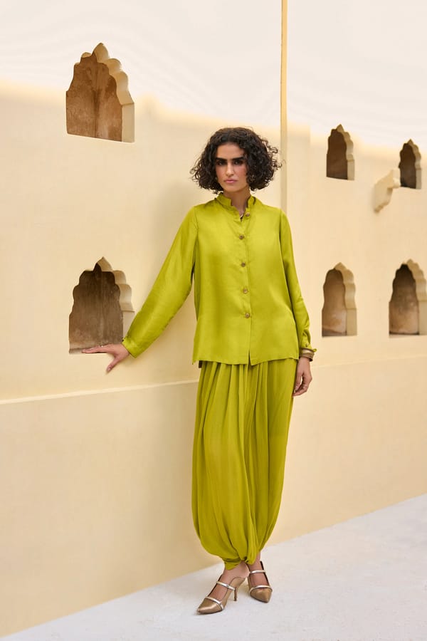 Draped Cowl Dhoti Pant — Dash and Dot