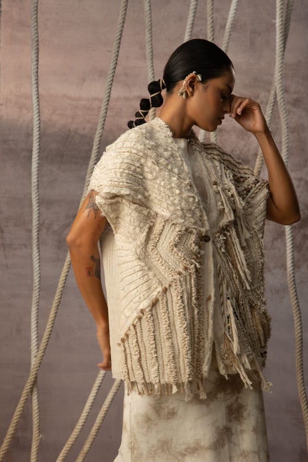 Crushed Lace Embroidered Top — Kritika Murarka