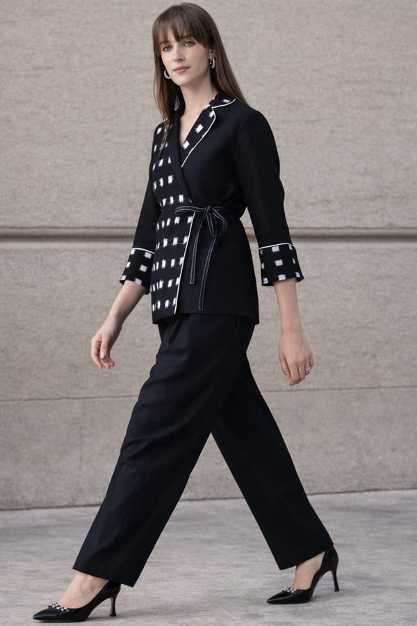 Rumi Ikat Wrap Top — Dialogue