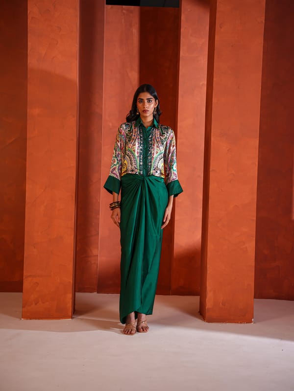 Zoya Dhoti With Shirt Set — Sakshi G Chawla