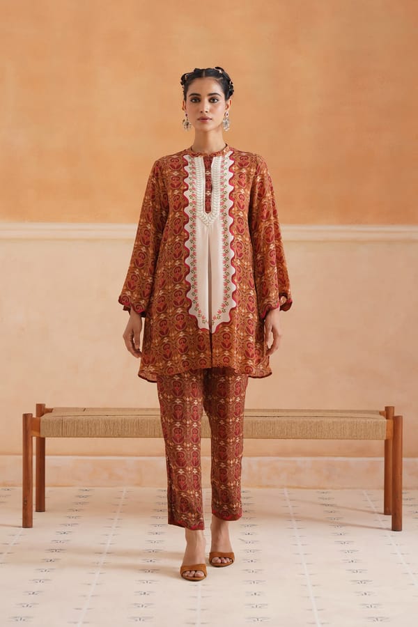 Riha Crepe Printed Matching Set — NEETIKA CHOPRA
