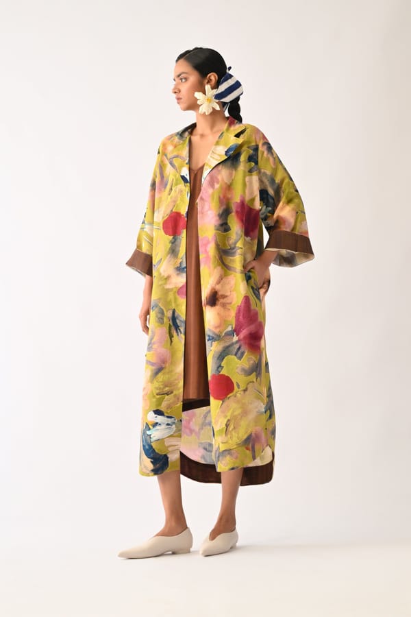 Liberty Olive Wrap Dress Set — Ofrida