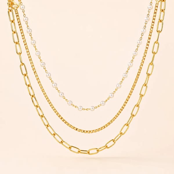 Celene Layered Necklace — Nam Jewels