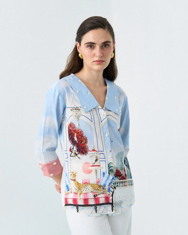 cheetah lounge shirt — Label by Mohita
