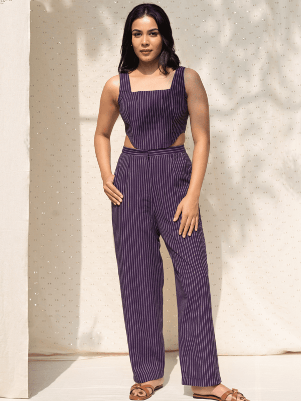 Odessa Purple Handwoven Corset Set — Notch Above