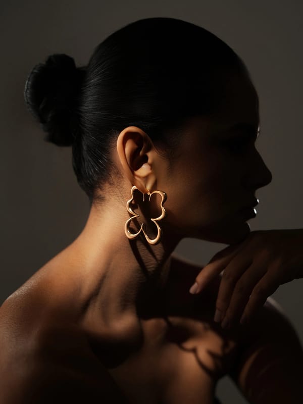 Gilded Flutter Hoops — Varnika Arora
