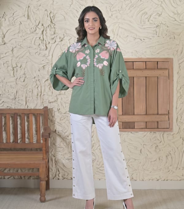 Big Khushboo Oversized Shirt — RUCHIKA MALLIKA LABEL
