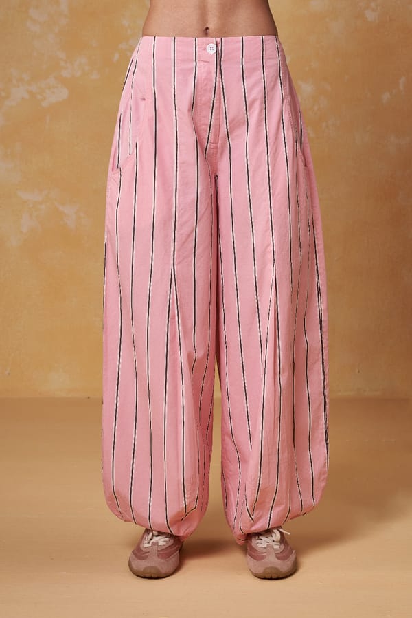 Vintage Pink Stripe Pant — Muvazo