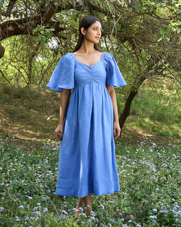 Marisole 100% Linen Flowy Maxi Dress — The Good Rebel
