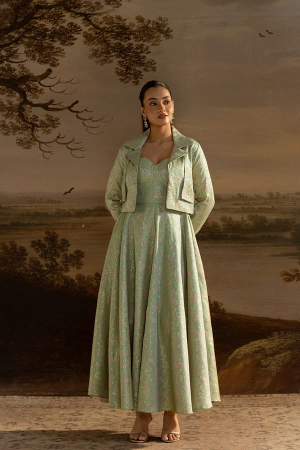 Mint Royal Flaired Dress — Designs by Queen Bee