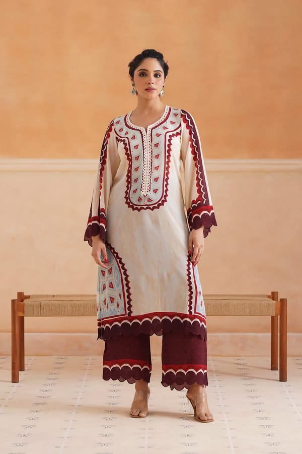 Abeer Printed Crepe Matching Set — NEETIKA CHOPRA