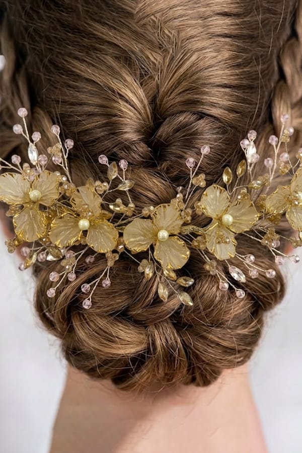 Blush Arcadia Floral Headpiece — Beauty Spot Jewellery