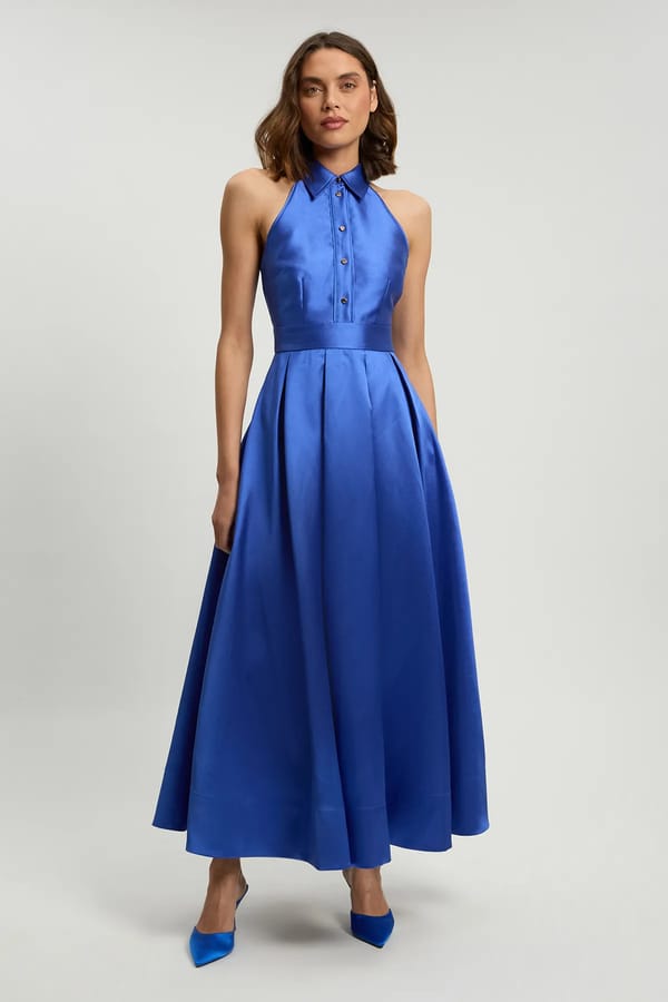 Forever Twill Collared Maxi Dress — KAREN MILLEN