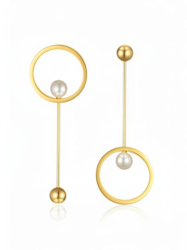 Long Drop Stud Earrings — Cao Jewellery