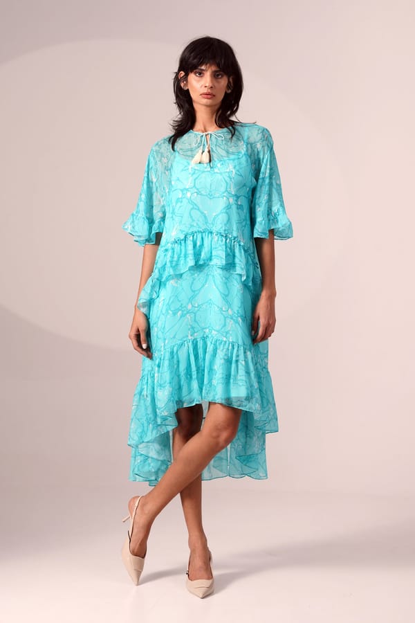 Celine - Invert Frill Dress With Slip — Madder Much