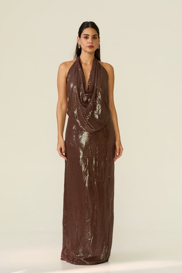 Cappuccino Maxi Skirt — LABEL FROW