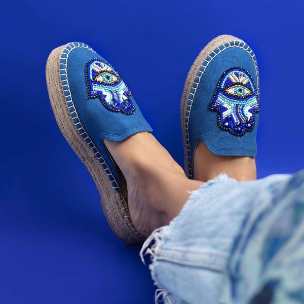 Hamsa Espadrilles Platform — PARI PARI