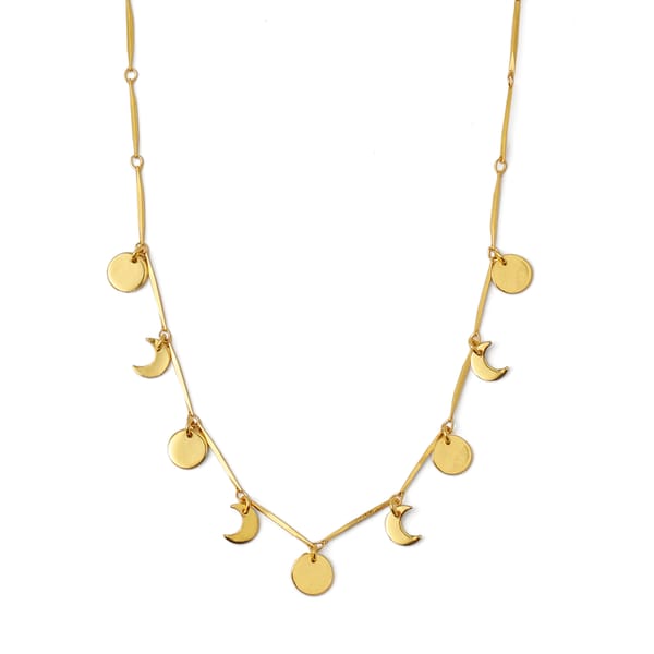 Little Charm Sun And Moon Necklace — Azga