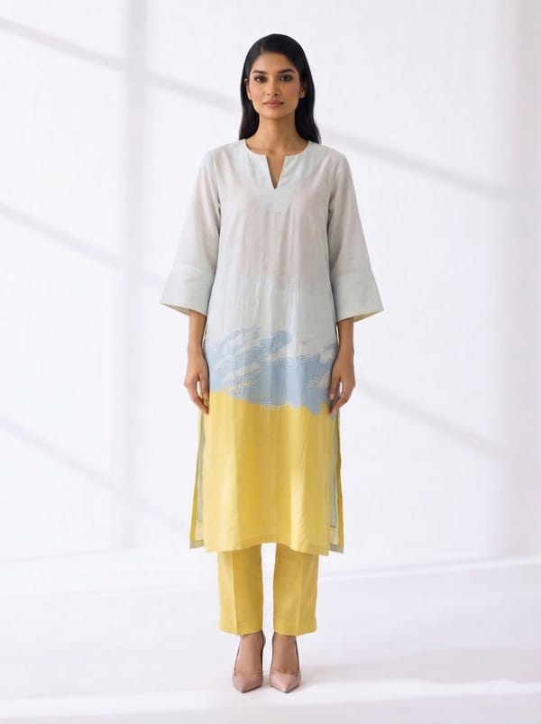 Pastel Yellow Shirt Paired With Pants And Inners — CLOS