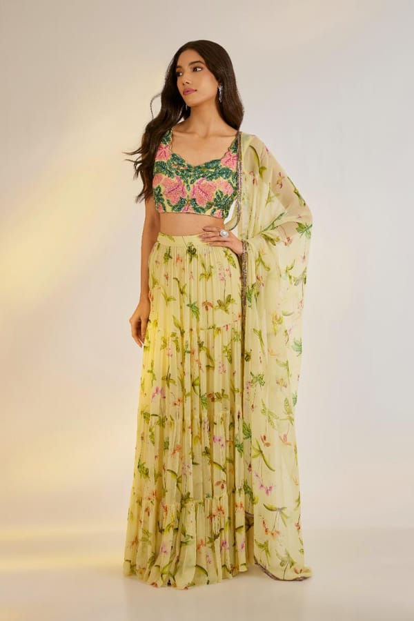 Embroidered Lehenga Set — EWOKE STUDIO