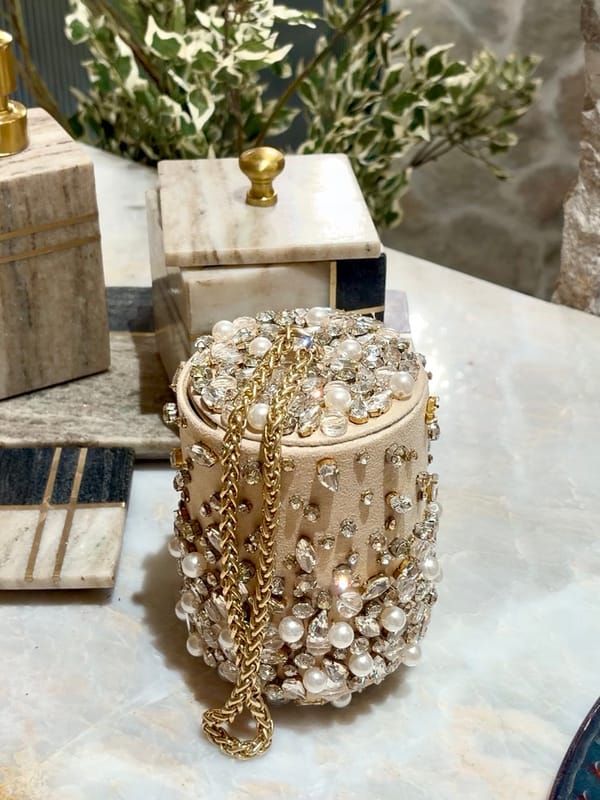 Crystal Capsule Clutch and Wristlet — Plode