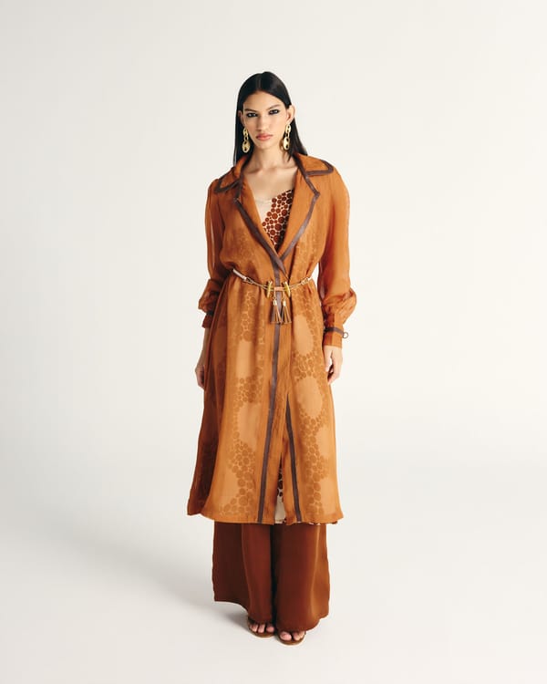 Reema Trench Coat Set — Kamaali Pret