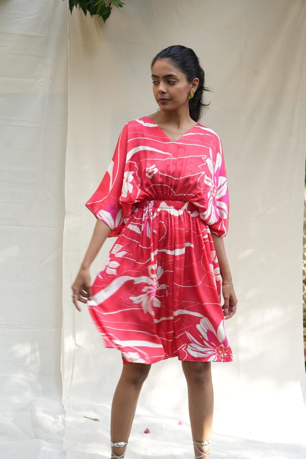 Wave Kaftan Dress — EWOKE STUDIO