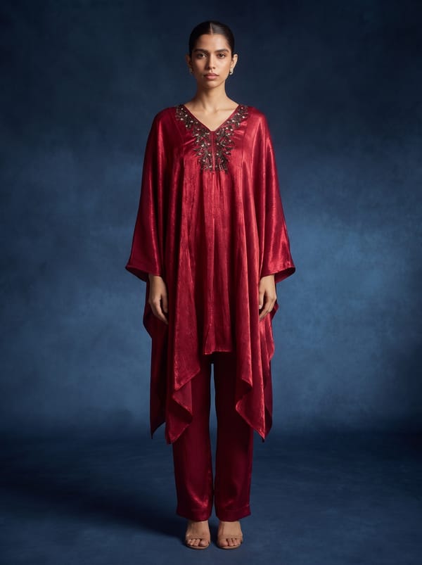 Maroon Ruby Co-ord Set — 107 DEGREE