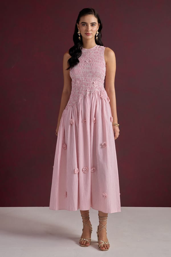 Flora Smocked Maxi Dress — AVERIE