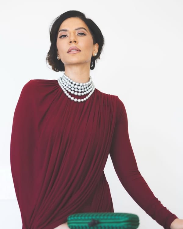 MAJOR PEARL NECKLACE SILVER — Anaash