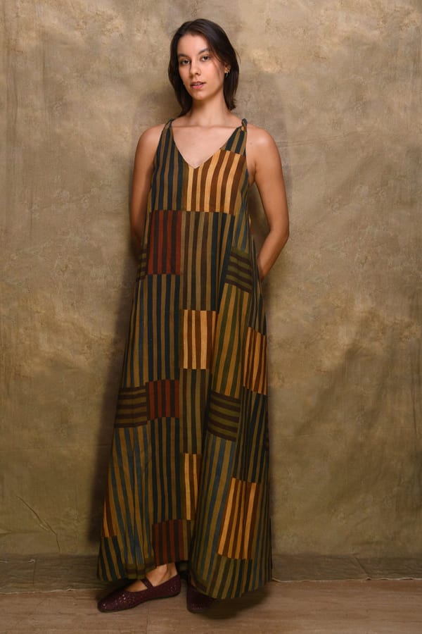 Ease Dress Sunfaded Stripes — Nowdays Studio