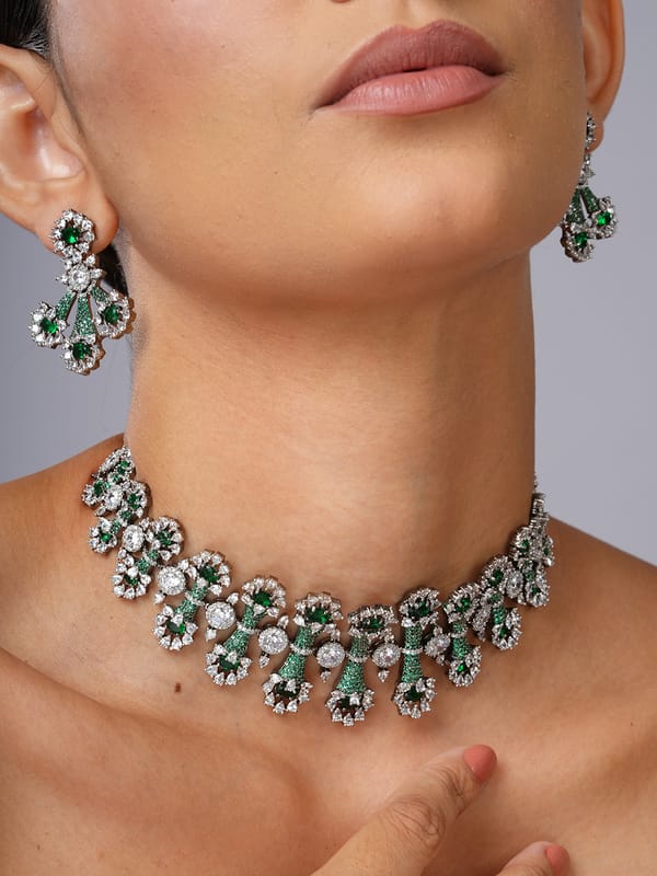 Emerald Cascade Necklace — Cao Jewellery