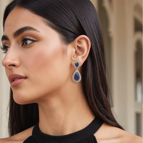 Blue Fall Earrings — Kesya