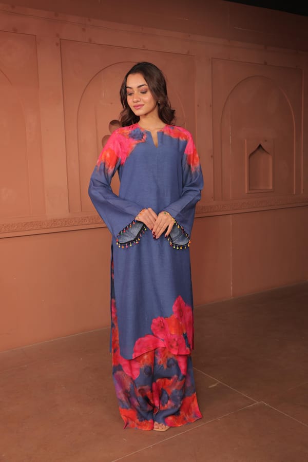 Pankhudi - Kurta Set — Surkh Syahi