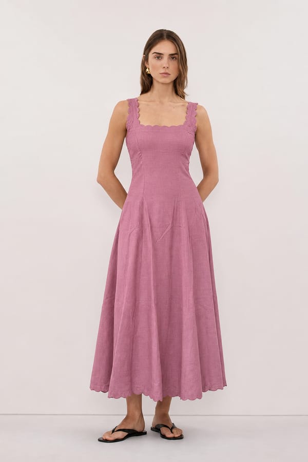Tessa Linen Dress — MOMENT BOMBAY